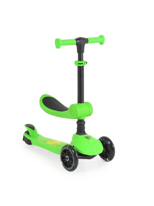 Lamborghini 2IN1 ráülős roller ZÖLD