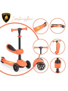 Lamborghini 2IN1 ráülős roller NARANCS