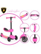 Lamborghini 2IN1 ráülős roller PINK