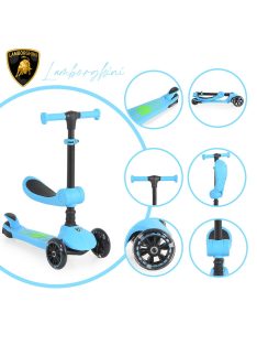 Lamborghini 2IN1 ráülős roller KÉK