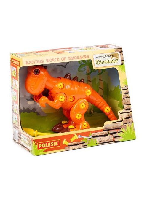 Műanyag játék tyrannoszaurusz szétszedhető