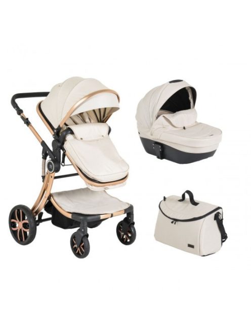 POLLY 2IN1 Babakocsi  SZETT: sport+mózes BÉZS