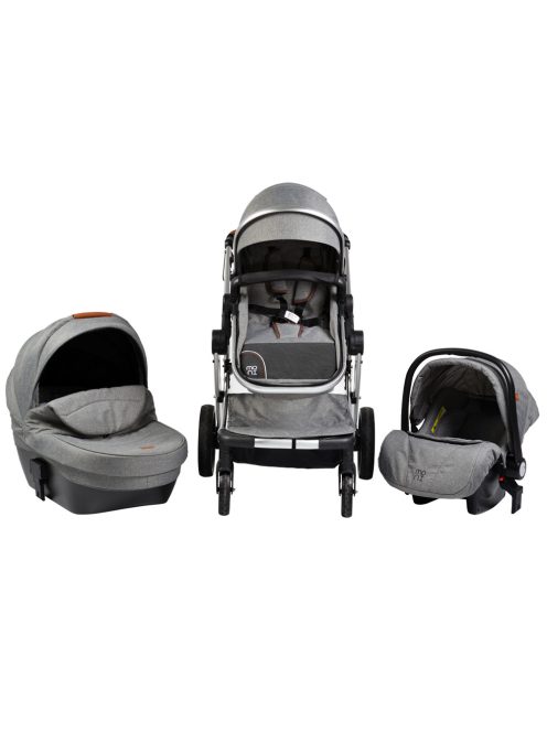  Polly 2in1 babakocsi SZETT:sport+mózes+ kistáska SZÜRKE