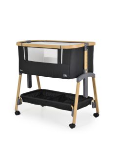   AMO babaöböl, 7 poziciós,szúnyoghálóval, tároló kosárral FEKETE