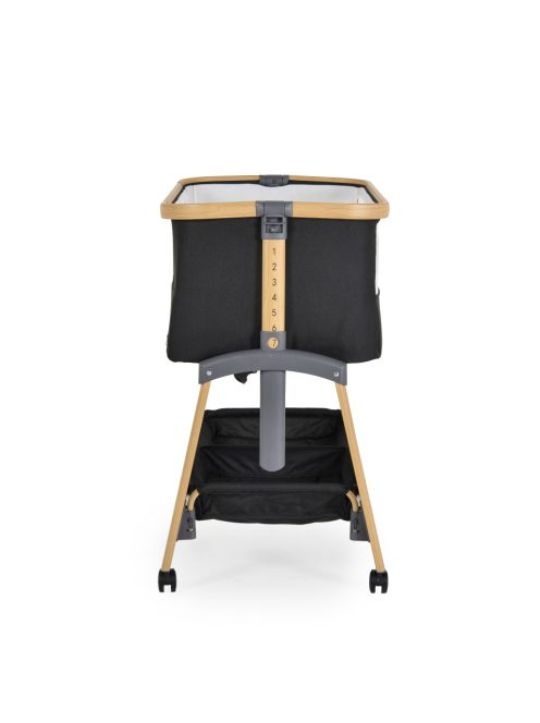 AMO babaöböl, 7 poziciós,szúnyoghálóval, tároló kosárral FEKETE