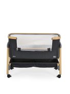 AMO babaöböl, 7 poziciós,szúnyoghálóval, tároló kosárral FEKETE