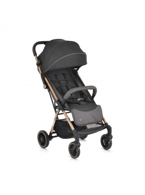 BERLIN utazó babakocsi, kompakt, 1 gombbal csukható, 22kg FEKETE