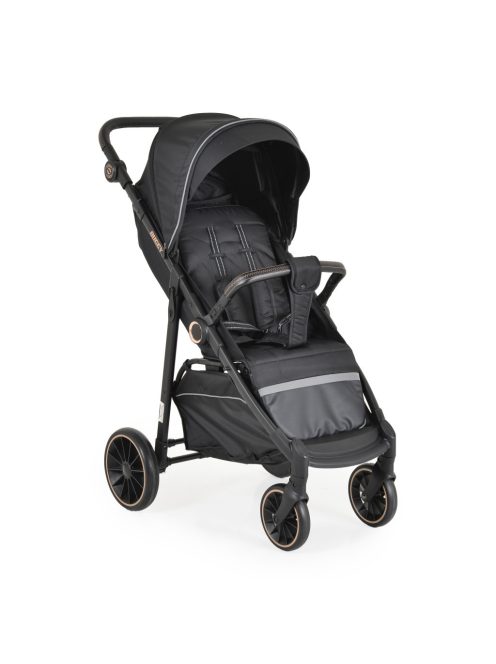 BUGGY babakocsi lapracsukható, nagy kerekek, könnyű FEKETE