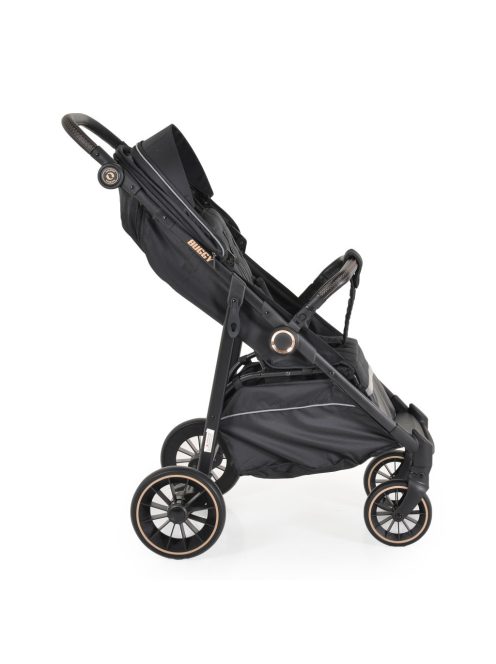 BUGGY babakocsi lapracsukható, nagy kerekek, könnyű FEKETE