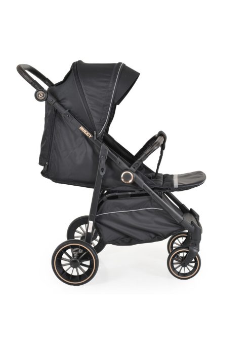 BUGGY babakocsi lapracsukható, nagy kerekek, könnyű FEKETE