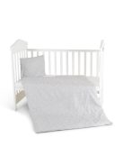 Nook 3 részes bébi ágynemű huzat garnitúra SZÜRKE CSILLAG