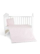 Nook 3 részes bébi ágynemű huzat garnitúra PINK CSILLAG