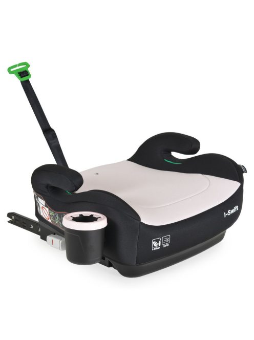 I-SWIFT ülésmagasító pohártartóval 125-150cm I-SIZE és ISOFIX PINK