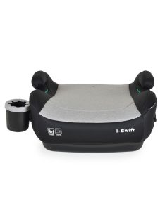   I-SWIFT ülésmagasító pohártartóval 125-150cm I-SIZE és ISOFIX SZÜRKE