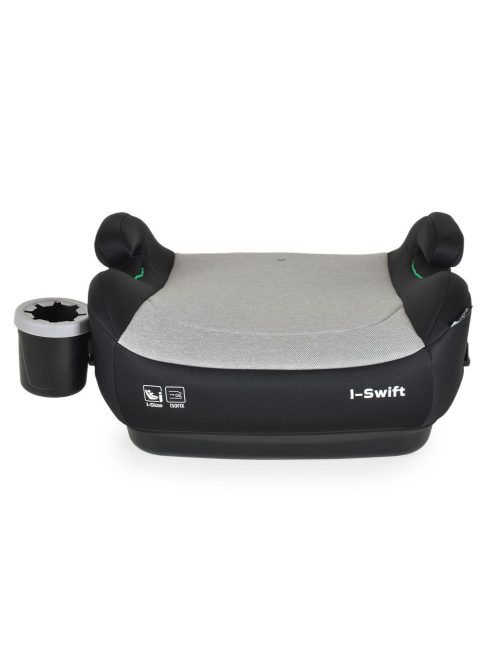 I-SWIFT ülésmagasító pohártartóval 125-150cm I-SIZE és ISOFIX SZÜRKE