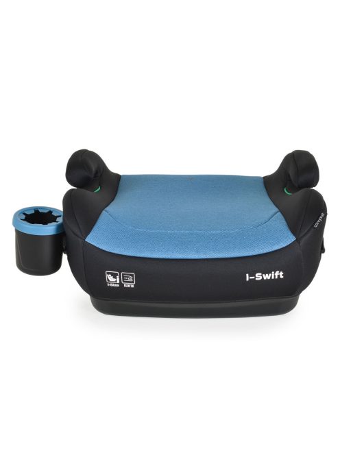 I-SWIFT ülésmagasító pohártartóval 125-150cm I-SIZE és ISOFIX KÉK