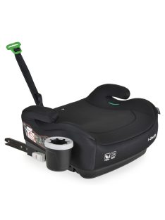   I-SWIFT ülésmagasító pohártartóval 125-150cm I-SIZE és ISOFIX FEKETE