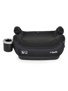   I-SWIFT ülésmagasító pohártartóval 125-150cm I-SIZE és ISOFIX FEKETE