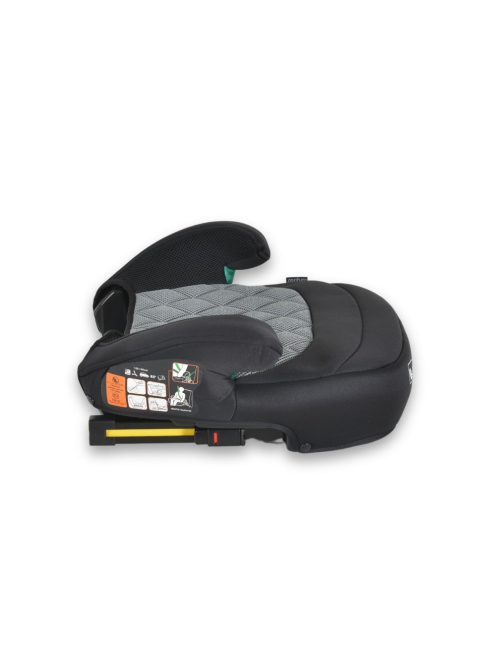 JAX autós ülésmagasító háttámlával 125-150cm rögzítő hevederrel, ISOFIX SZÜRKE