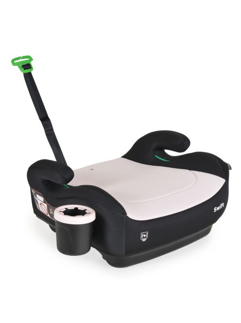 SWIFT ülésmagasító I-SIZE pohártartóval, hevederrel 125-150cm PINK