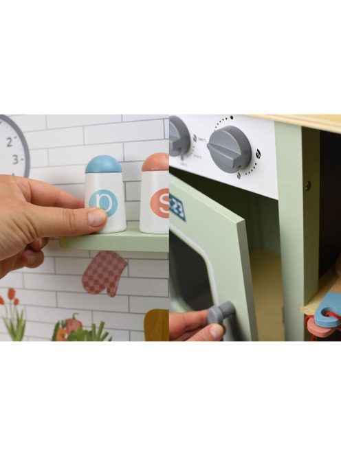 TOOKY Játék konyhaszett fából