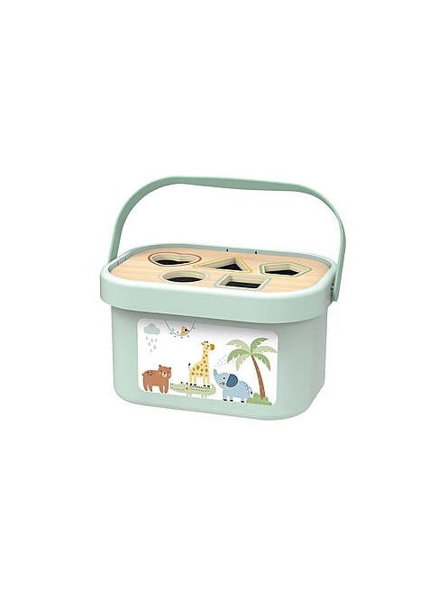 Tooky toy 3in1 készségfejlesztő doboz formabedobóval
