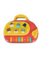 műanyag zongora állatokkal PIROS