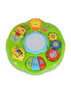 Műanyag zenélő activity kisasztal rajzolóval KÉK/ZÖLD