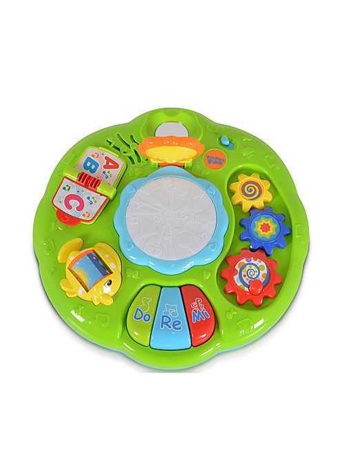 Műanyag zenélő activity kisasztal rajzolóval KÉK/ZÖLD