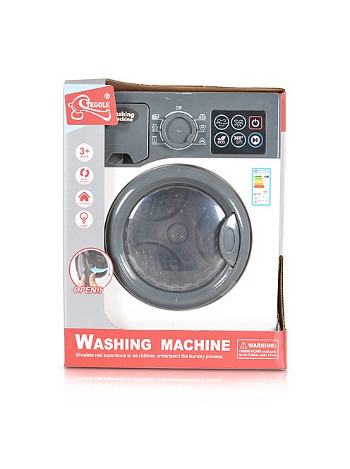 Műanyagjáték mosógép TEGOLE FEHÉR/SZÜRKE 