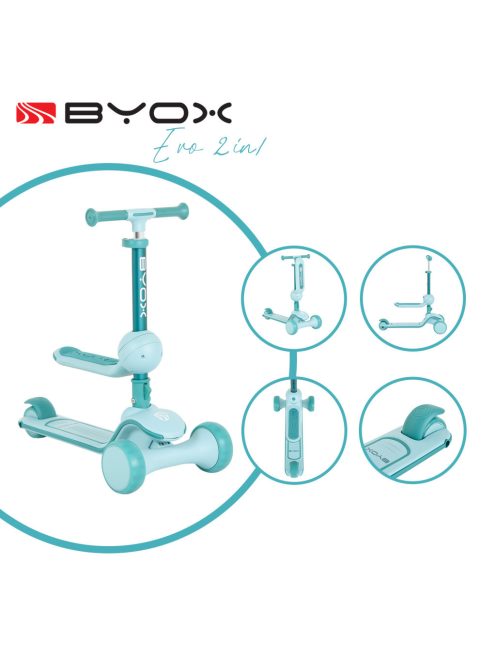 EVO scooter, roller ráülős, átalakítható 2in2 MENTA