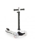 iSPORTER roller kamaszoknak villogó LEDekkel, 50 kgig FEHÉR/FEKETE