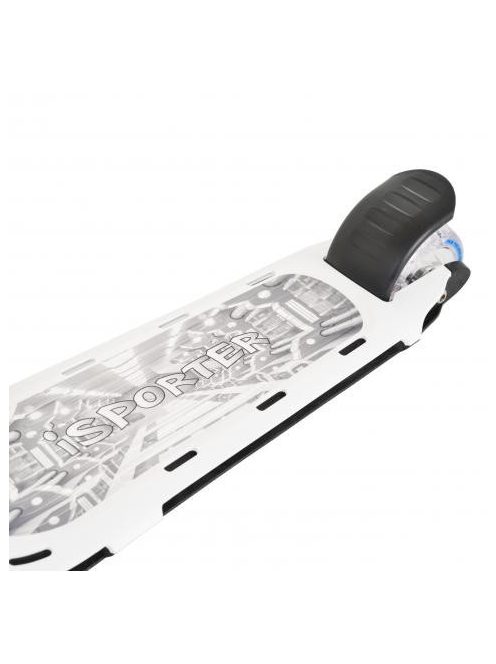 iSPORTER roller kamaszoknak villogó LEDekkel, 50 kgig FEHÉR/FEKETE