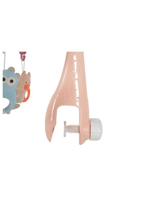 PENGUIN Bed bell zenélő forgó játék kiságyra fehér zajjal PINK