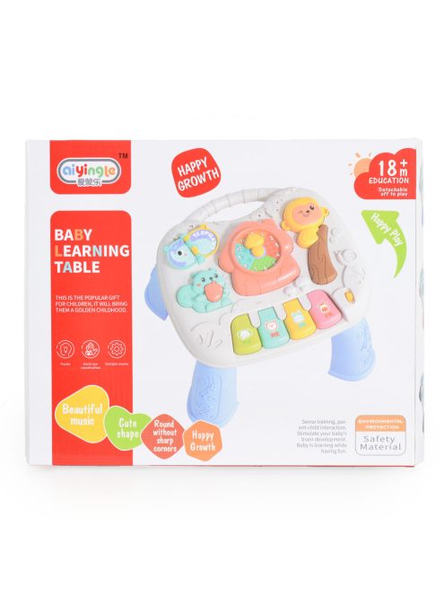 MŰANYAG tanuló asztal zongorával SZÜRKE