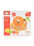 MŰANYAG zenélő játék kis zongora oroszlános