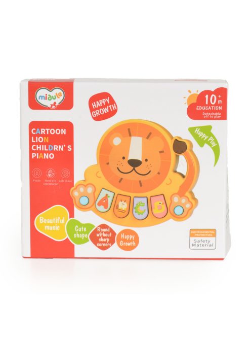 MŰANYAG zenélő játék kis zongora oroszlános