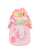 JÁTSZÓSZŐNYEG unikornis zongorás, játékhíd+hang PINK