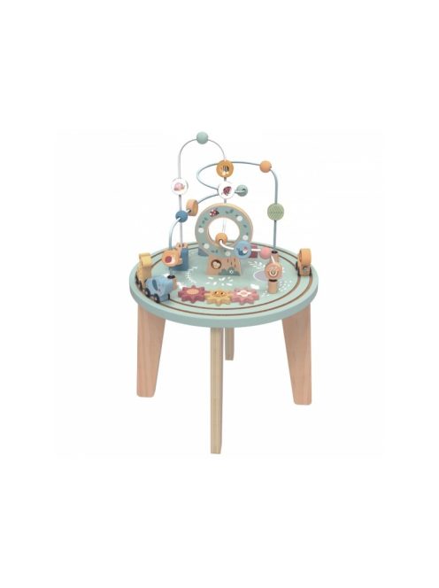TOOKY activity kerek asztalka, golyópályával, sínnel, állatokkal PASZTEL 