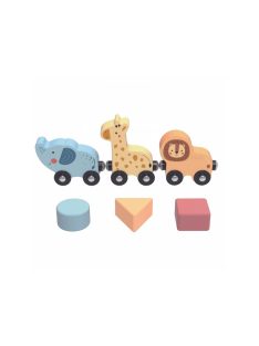   TOOKY activity kerek asztalka, golyópályával, sínnel, állatokkal PASZTEL 