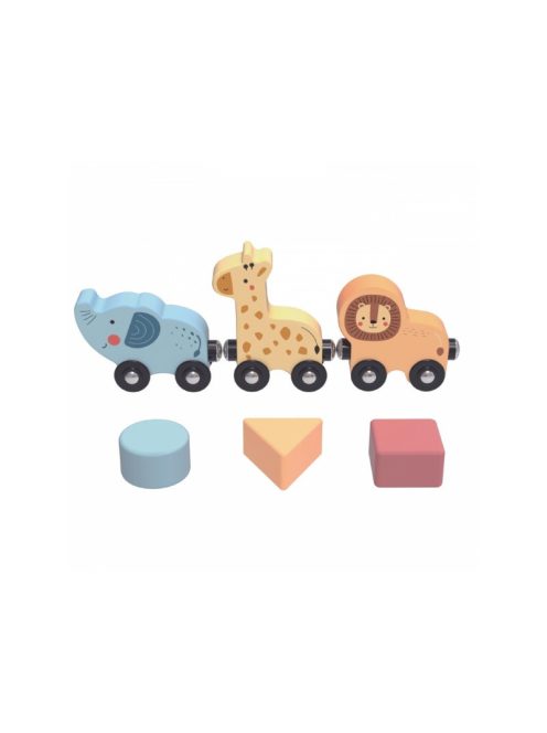 TOOKY activity kerek asztalka, golyópályával, sínnel, állatokkal PASZTEL 