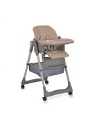 LINDO multifunkciós etetőszék kiegészítőkkel (előke, kanál, villa) BÉZS