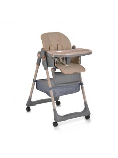   LINDO multifunkciós etetőszék kiegészítőkkel (előke, kanál, villa) BÉZS