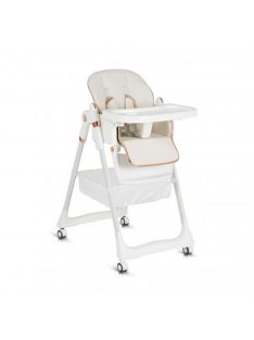   LINDO multifunkciós etetőszék kiegészítőkkel (előke, kanál, villa) FEHÉR