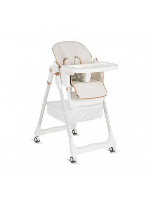 LINDO multifunkciós etetőszék kiegészítőkkel (előke, kanál, villa) FEHÉR