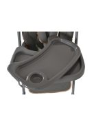 LINDO multifunkciós etetőszék kiegészítőkkel (előke, kanál, villa) SZÜRKE