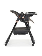 LINDO multifunkciós etetőszék kiegészítőkkel (előke, kanál, villa) FEKETE