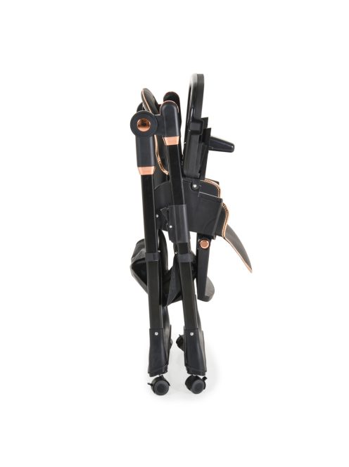 LINDO multifunkciós etetőszék kiegészítőkkel (előke, kanál, villa) FEKETE