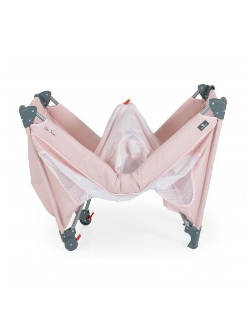 ONE TOUCH utazóágy egy kézzel csukható PINK