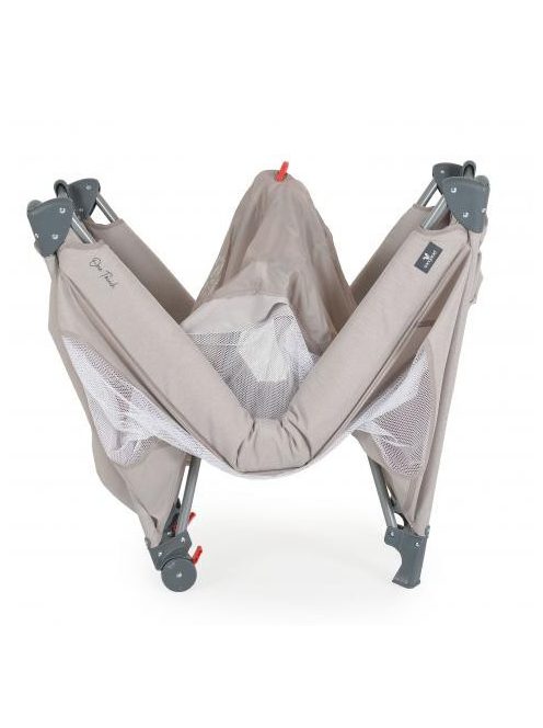 ONE TOUCH utazóágy egy kézzel csukható V.SZÜRKE